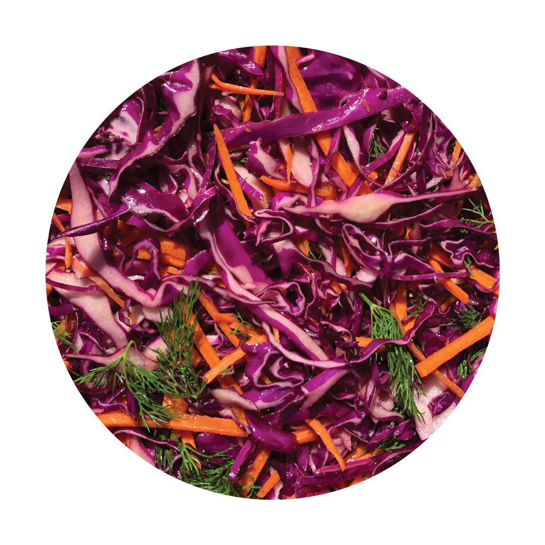 Cabbage Carrot Dill Salad - HI-VIBE Superfood Juicery